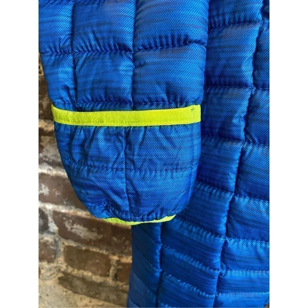 SNOZU Blue\Green Baby Puffer Snowsuit Faux Fur Insulated Polyester Baby Size 18